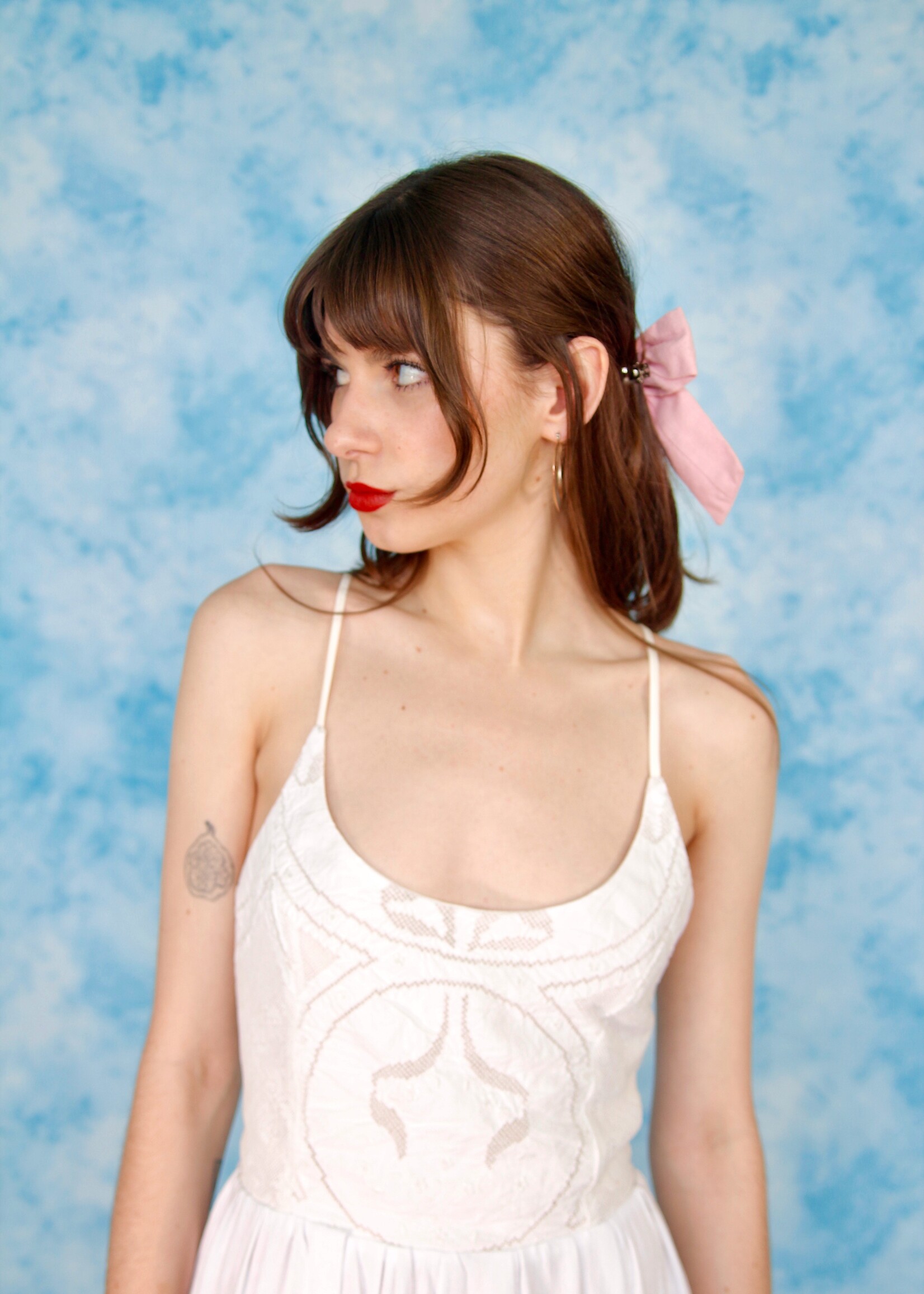 Studio Citizen Studio Citizen Upcycled Maiden Dress with Cut-out Embroidered Bodice - Size XXS