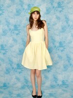 Studio Citizen Upcycled Maiden Dress in Yellow Stripe