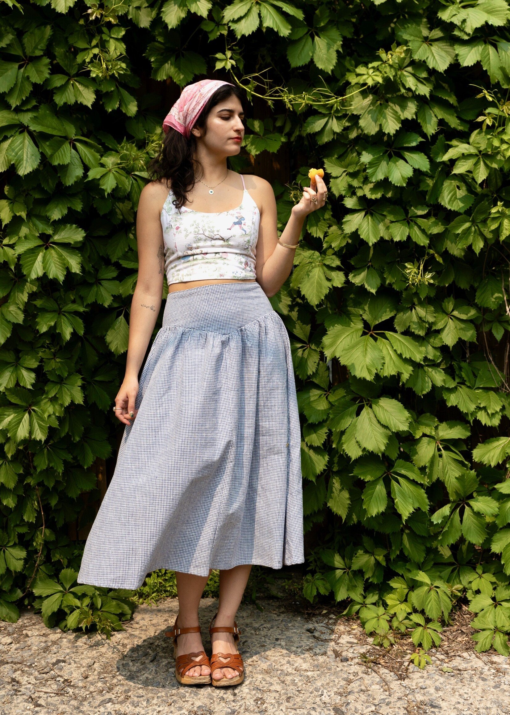 Studio Citizen Studio Citizen Maiden Skirt in Blue Gingham