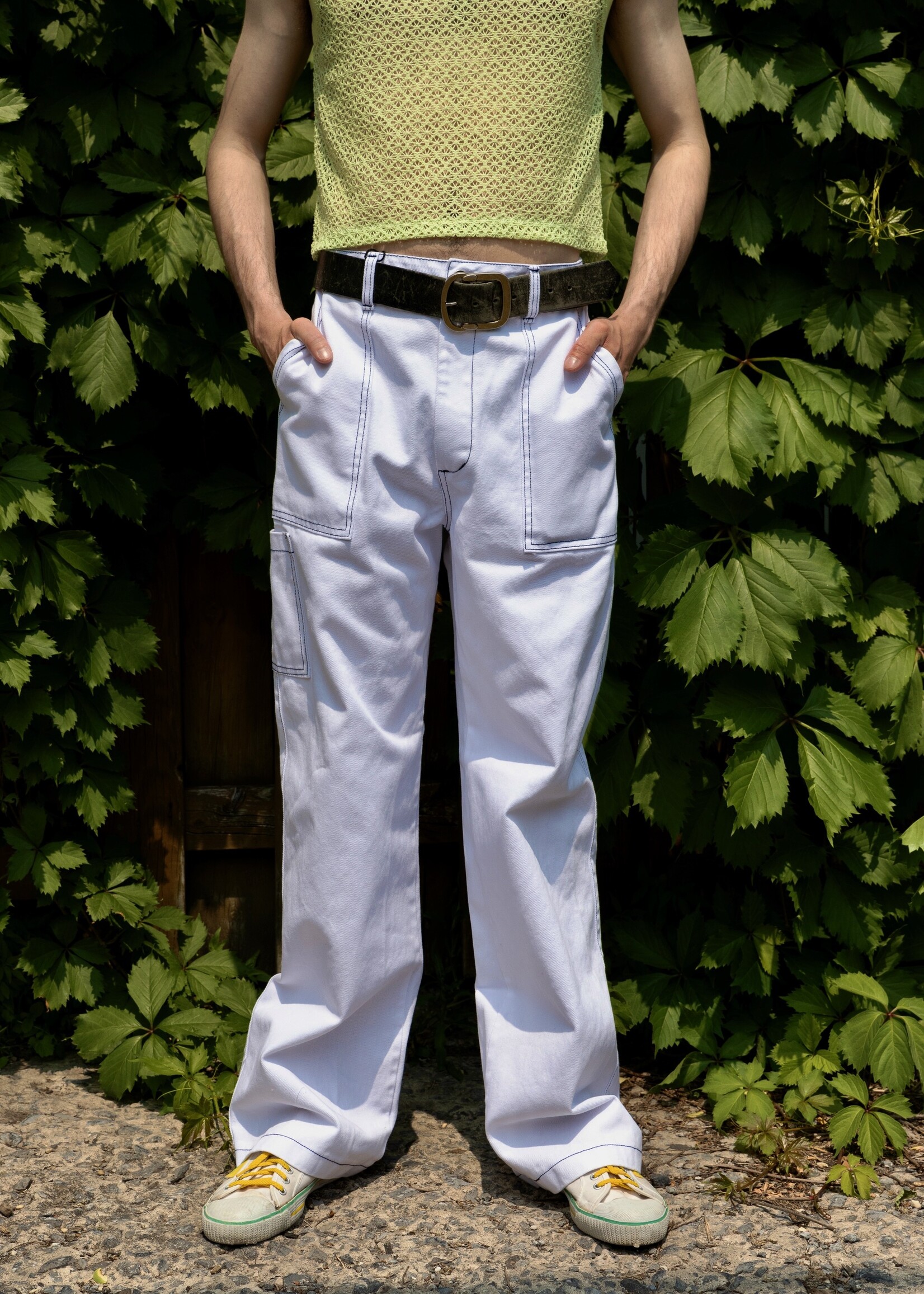 Studio Citizen Studio Citizen Pants Carpenter in White Denim