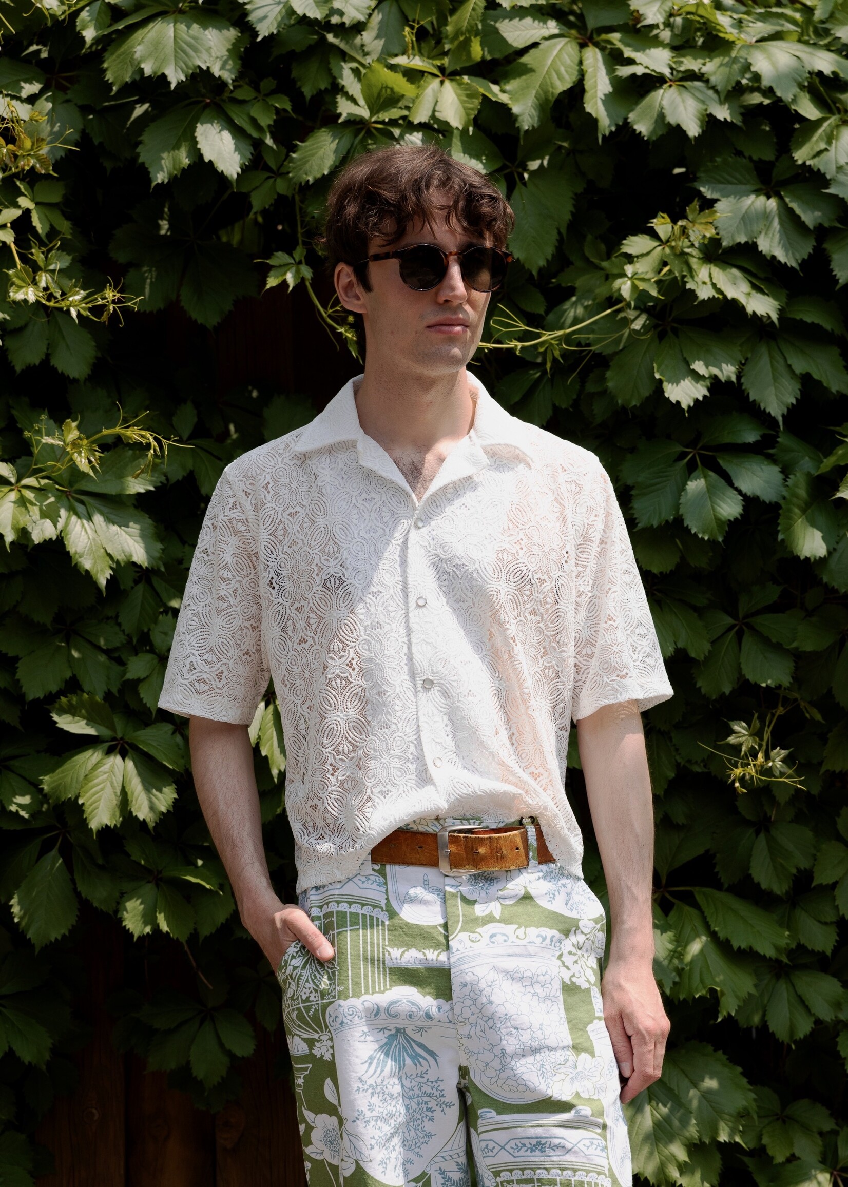 Studio Citizen Studio Citizen Bowling Shirt - White Lace