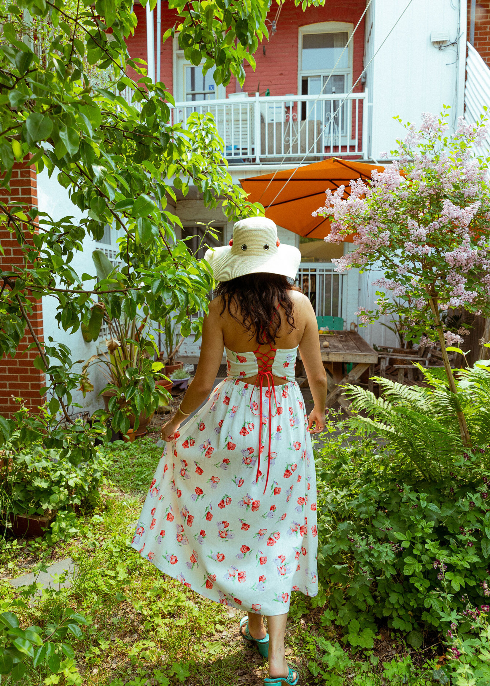 Studio Citizen Studio Citizen Maiden Dress in Linen Tulip Print