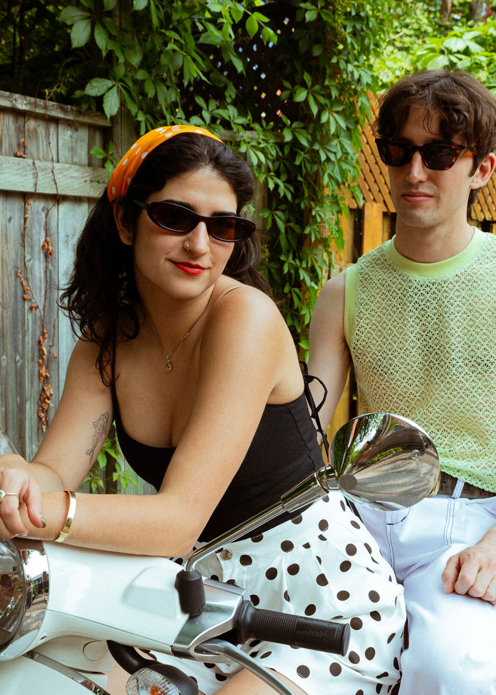 Studio Citizen Studio Citizen Ribbed Tank Top in Pale Green Lace