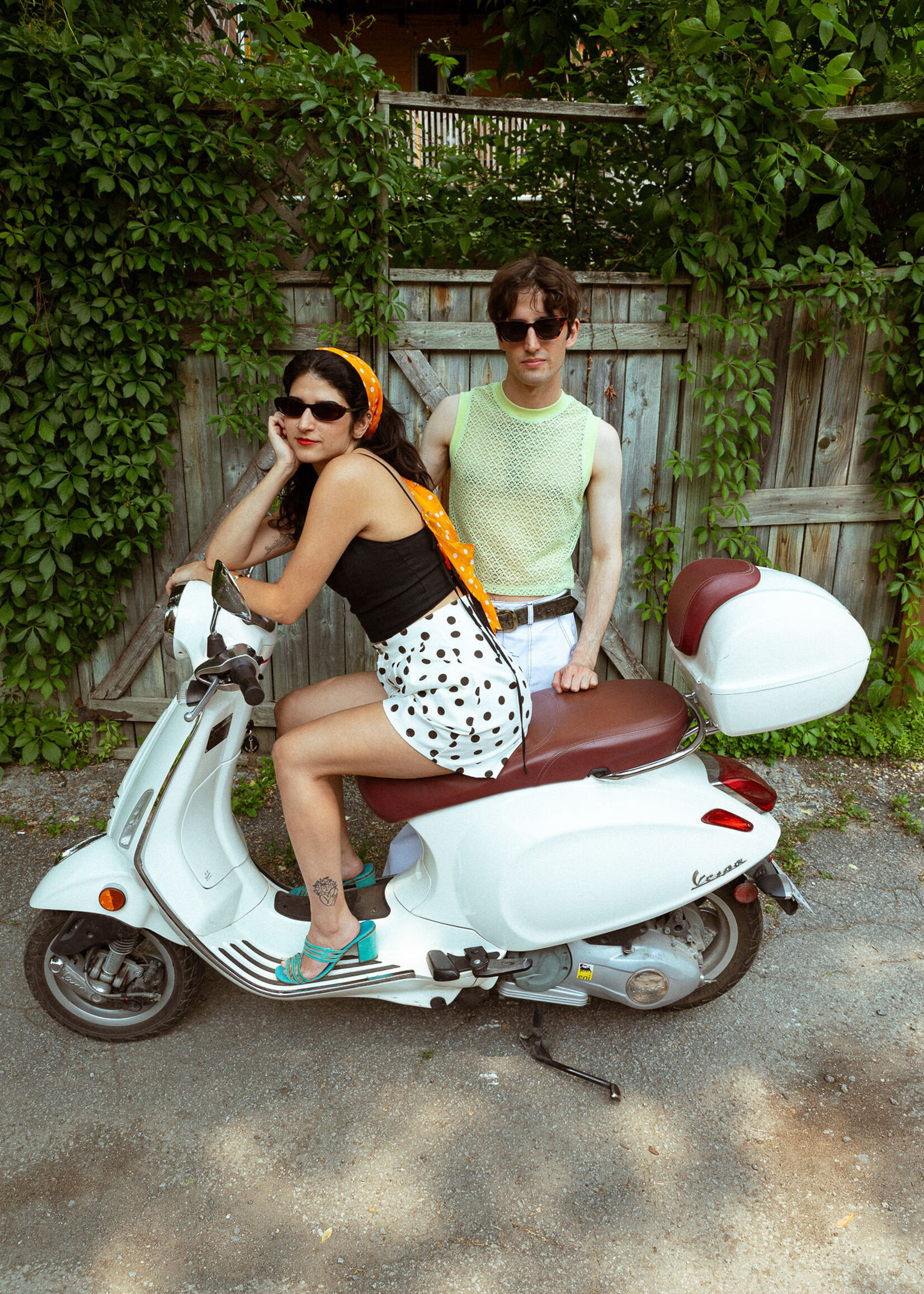 Studio Citizen Studio Citizen Ribbed Tank Top in Pale Green Lace