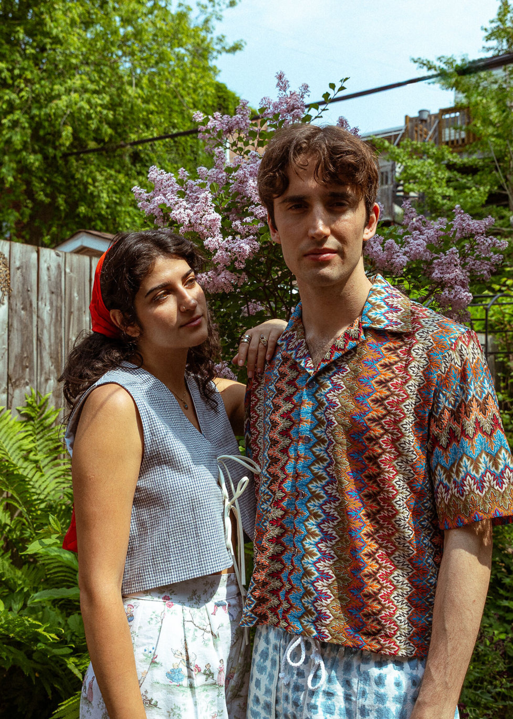 Studio Citizen Studio Citizen Bowling Shirt - Colorful Lace