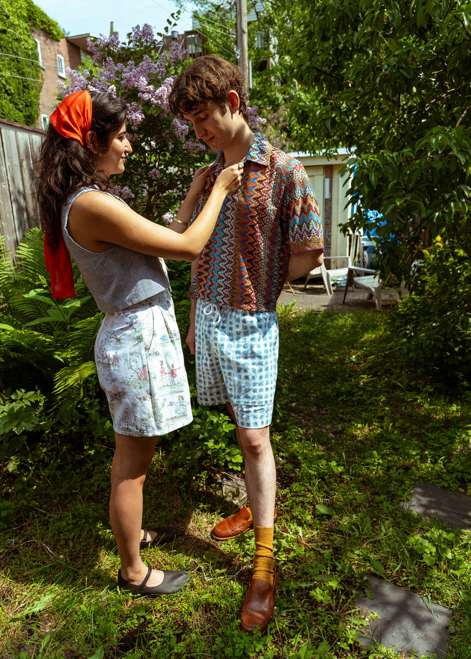 Studio Citizen Studio Citizen Bowling Shirt - Colorful Lace