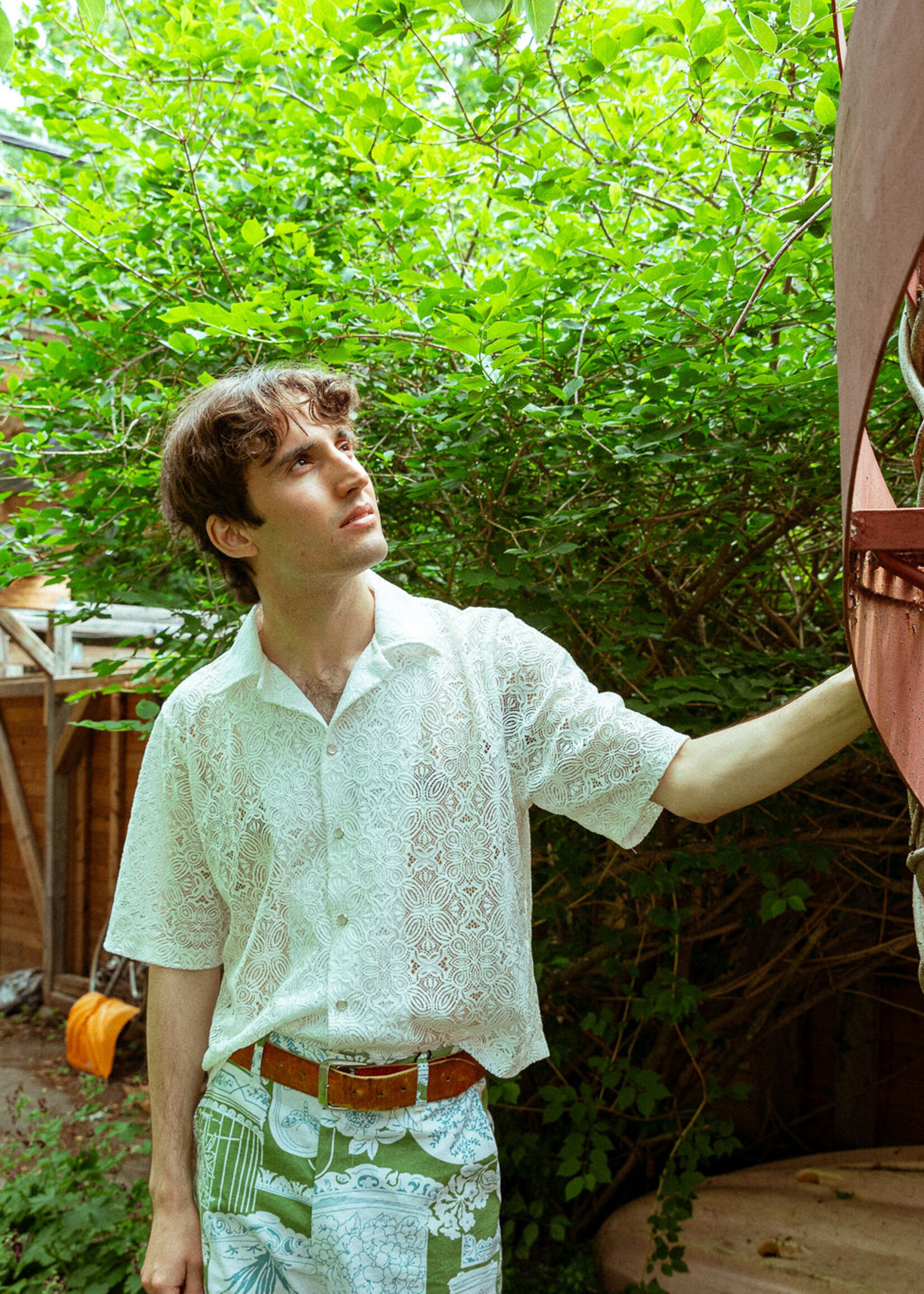 Studio Citizen Studio Citizen Bowling Shirt - White Lace