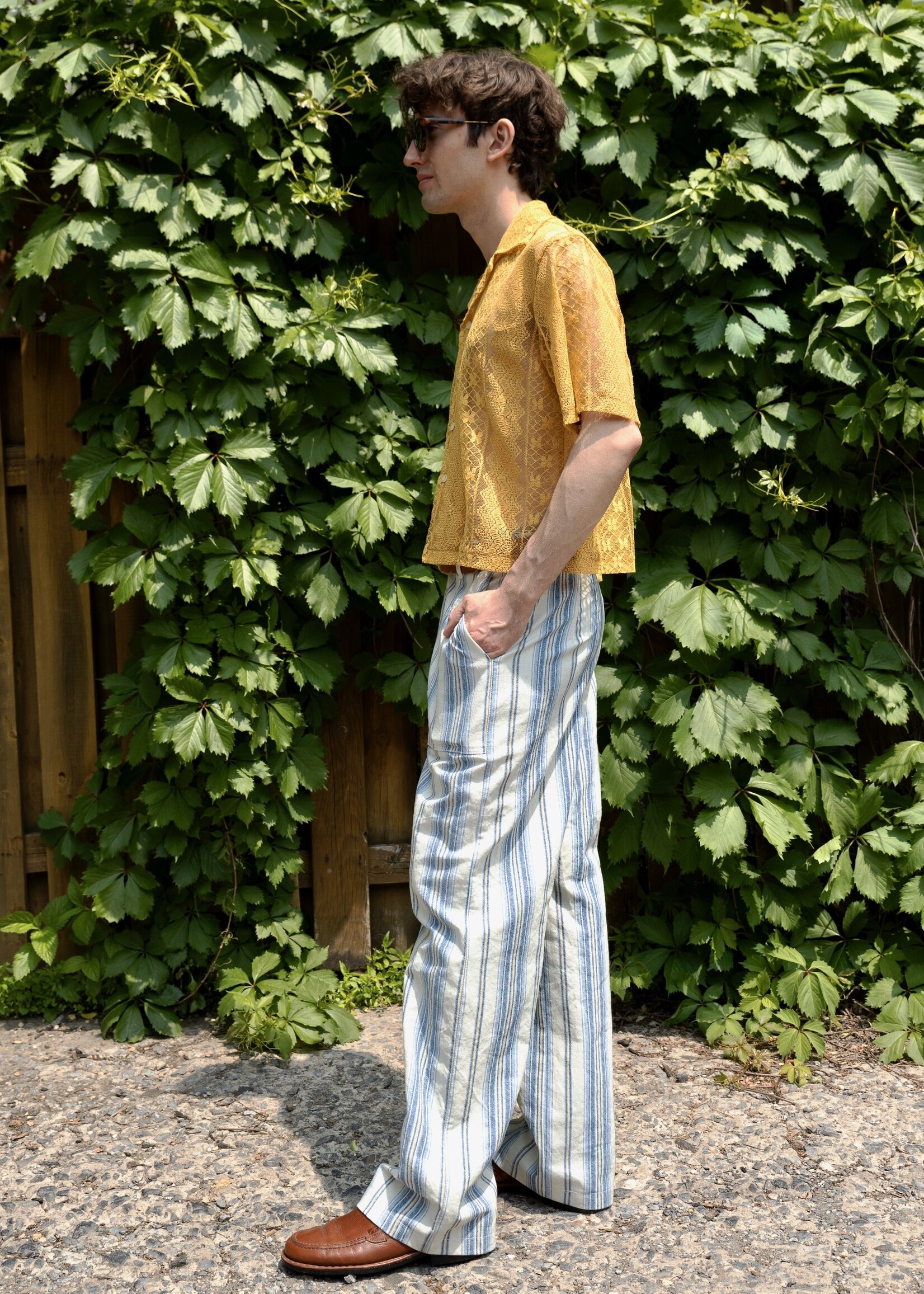 Studio Citizen Studio Citizen Carpenter Pants in Blue Stripes
