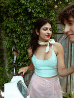 Studio Citizen Maiden Top in Turquoise Rose