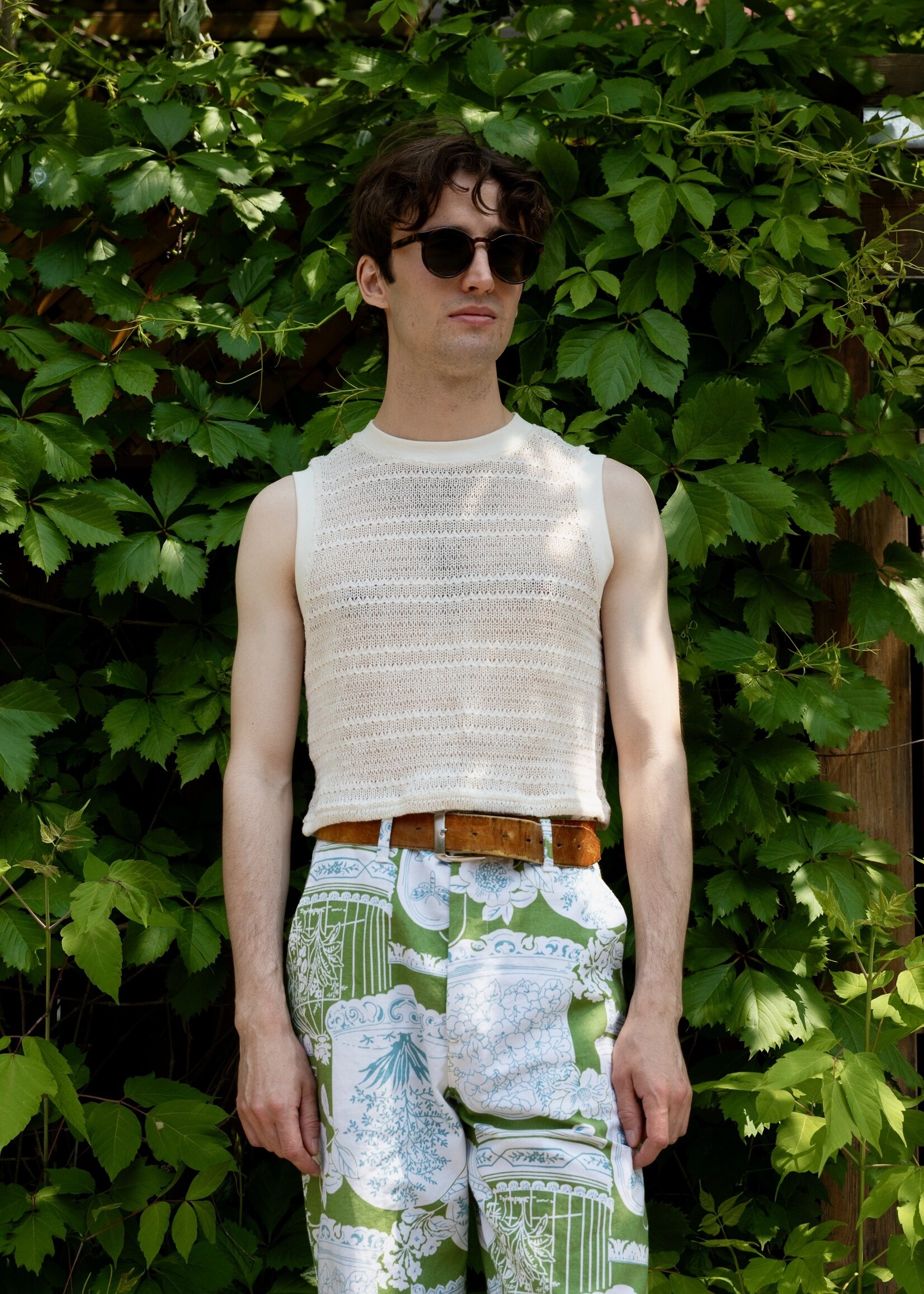 Studio Citizen Studio Citizen Ribbed Tank Top in Cream Crochet