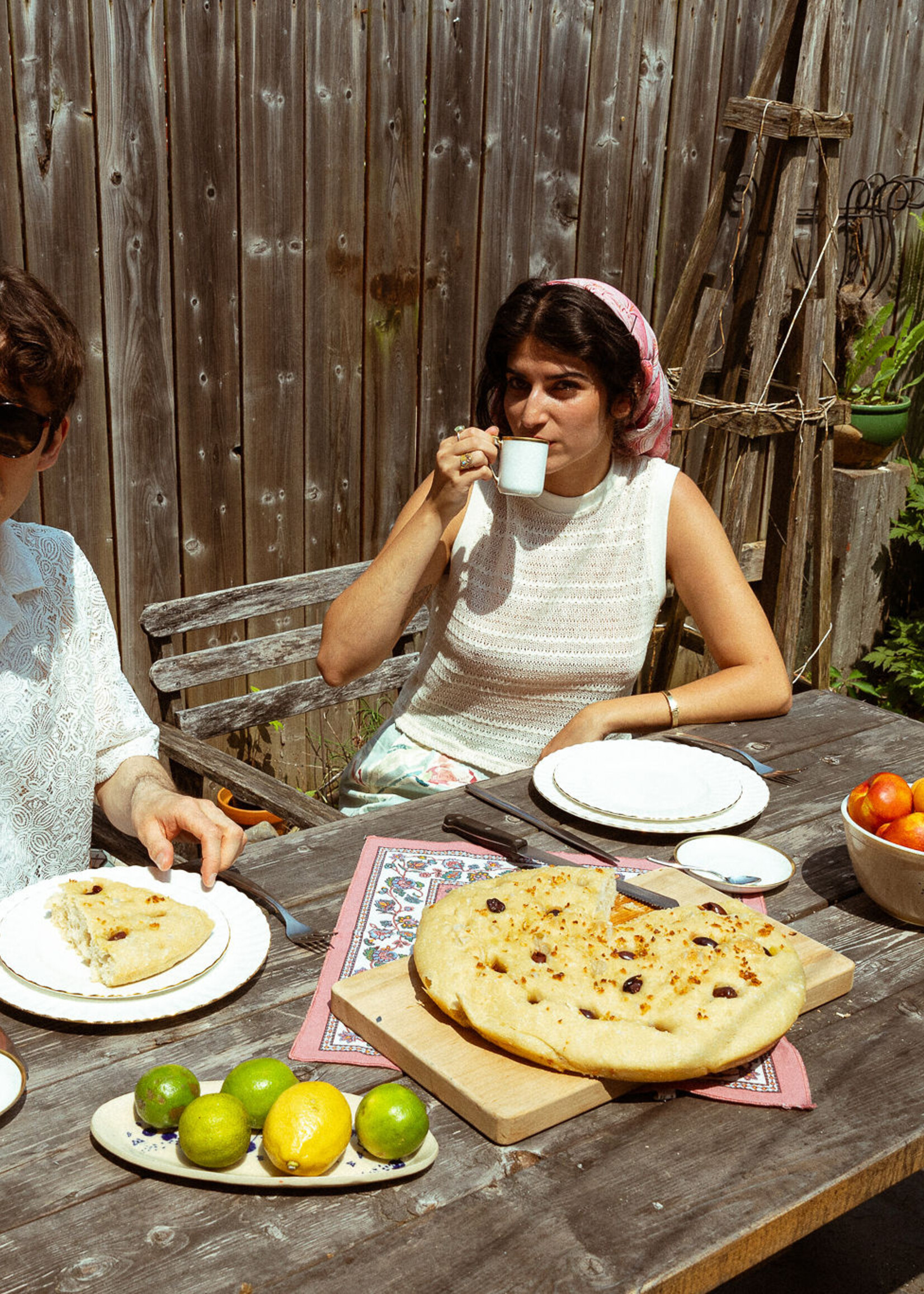 Studio Citizen Studio Citizen Ribbed Tank Top in Cream Crochet