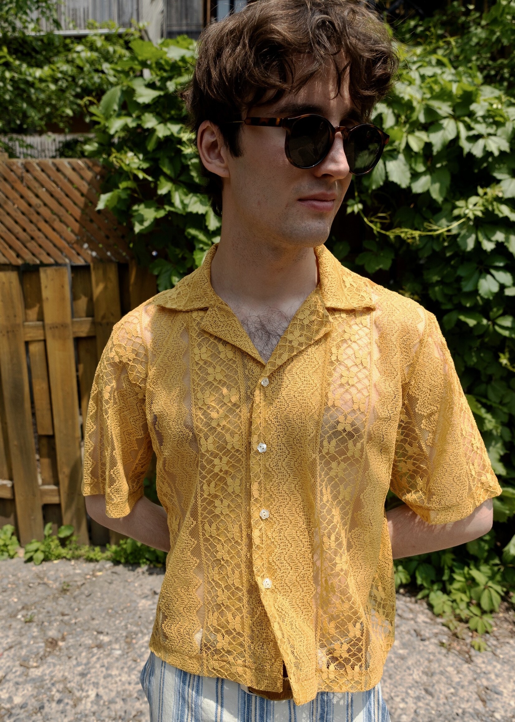 Studio Citizen Studio Citizen Bowling Shirt - Mustard Lace