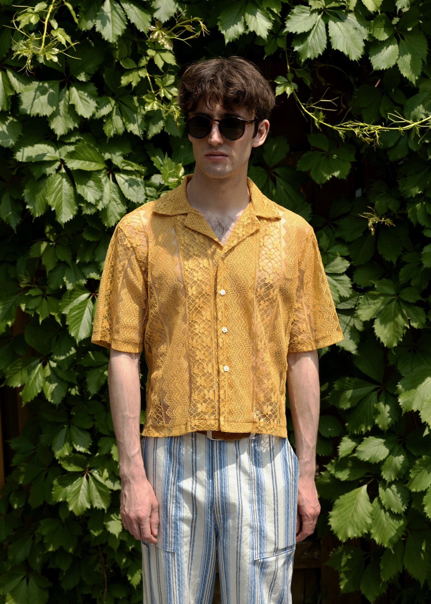 Studio Citizen Studio Citizen Bowling Shirt - Mustard Lace