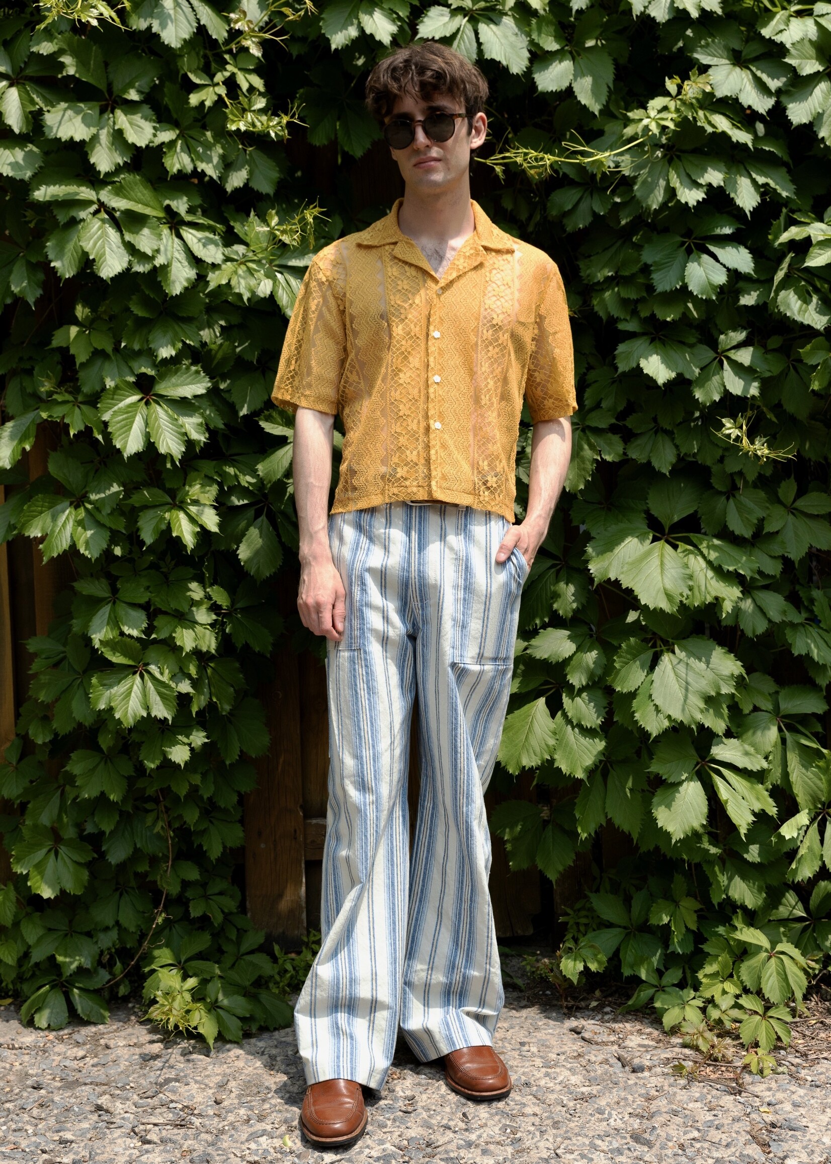 Studio Citizen Studio Citizen Bowling Shirt - Mustard Lace