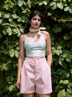 Studio Citizen Helia Pleated Shorts in Candy Stripe