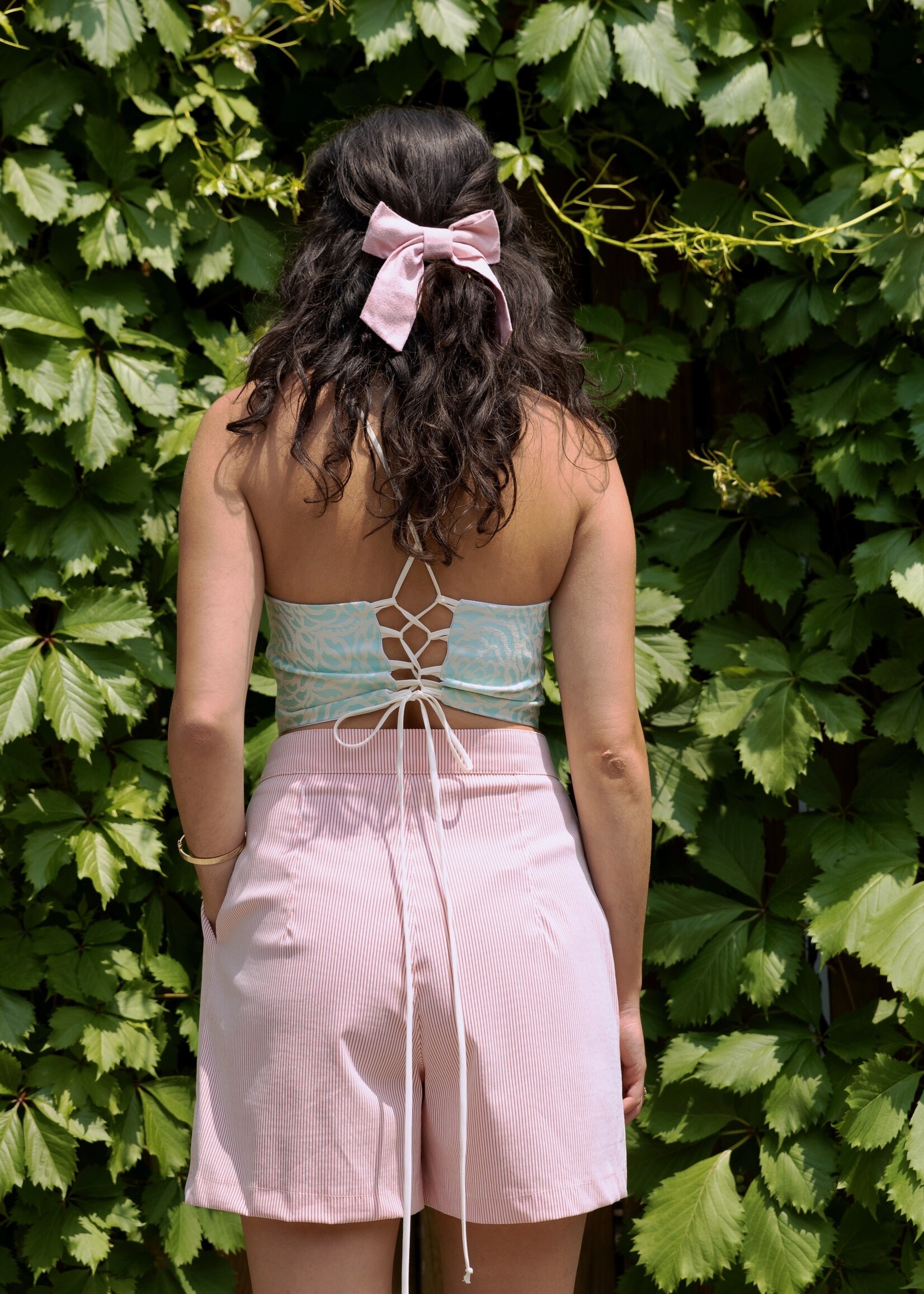 Studio Citizen Studio Citizen Pleated Shorts in Candy Stripe