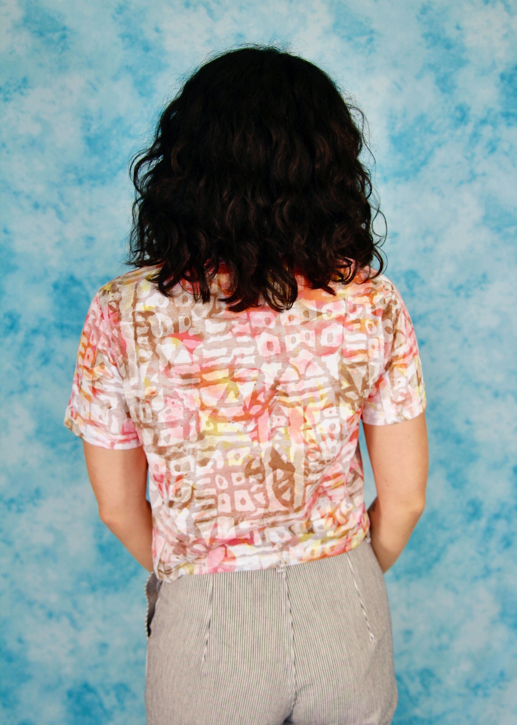 Studio Citizen Studio Citizen Perfect Tee in Sheer Pink Print