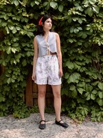 Studio Citizen Helia Pleated Shorts in Nursery Rhyme Print