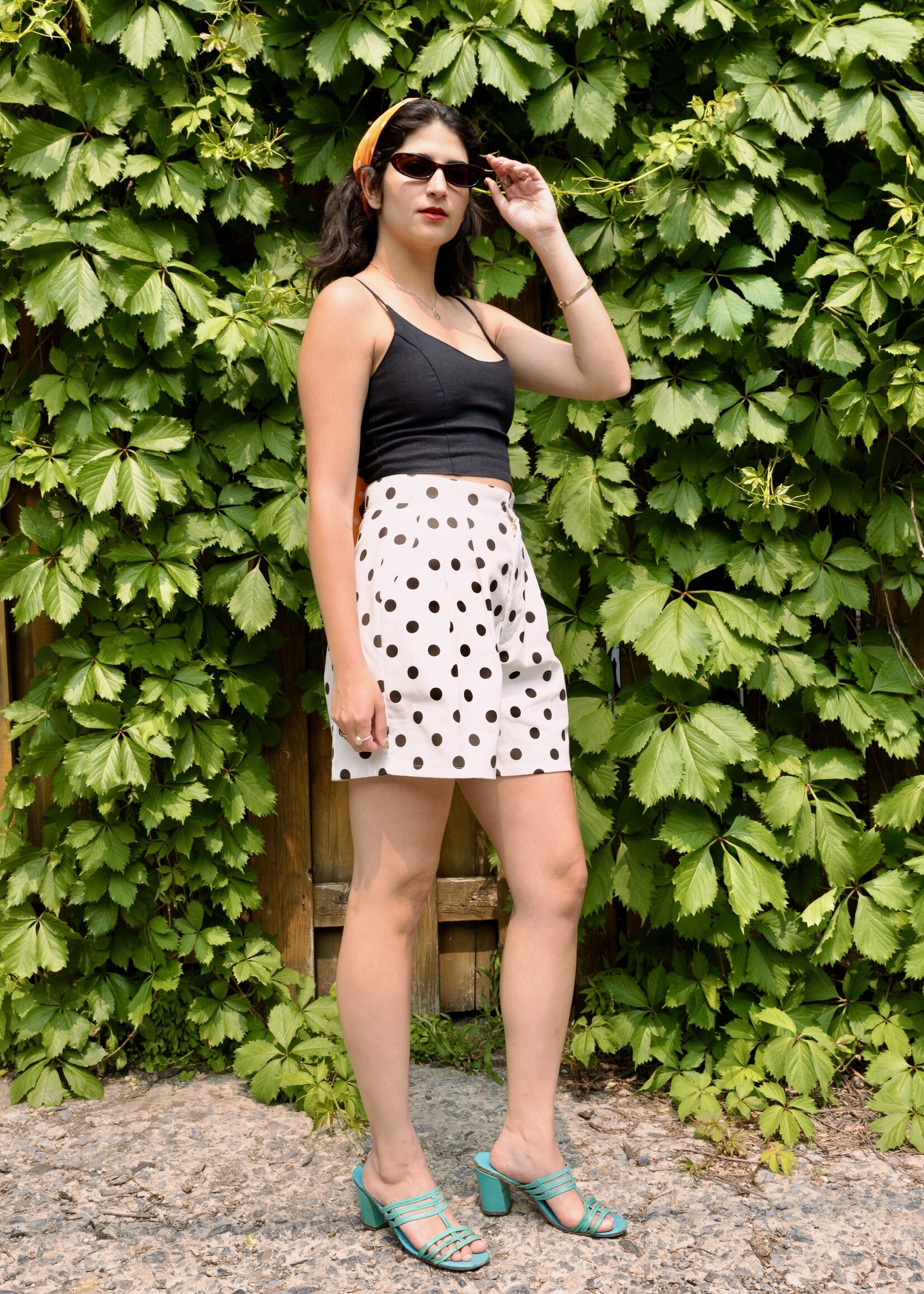 Studio Citizen Studio Citizen Pleated Shorts in Polka Dot
