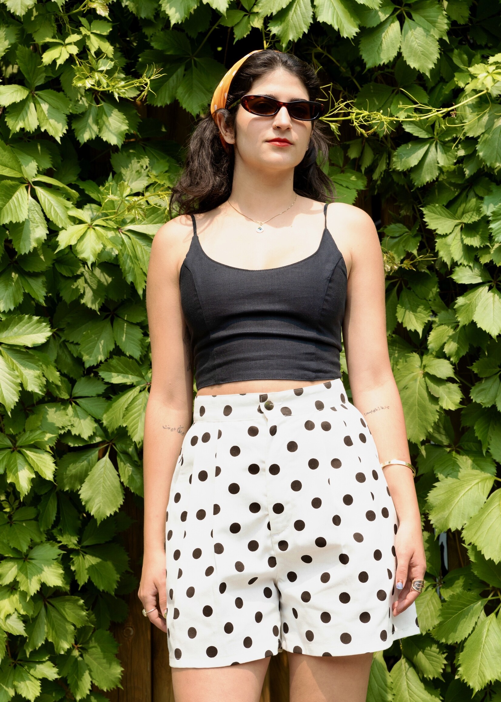 Studio Citizen Studio Citizen Pleated Shorts in Polka Dot