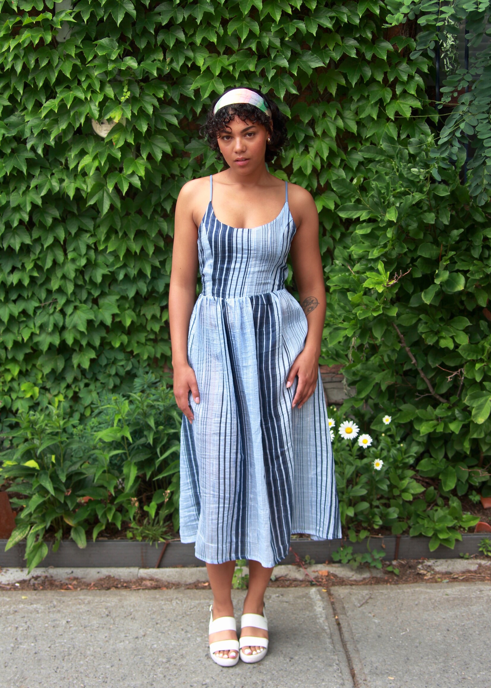Studio Citizen Studio Citizen Maiden Dress in Blue Stripe