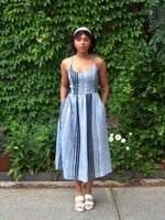 Studio Citizen Maiden Dress in Blue Stripe