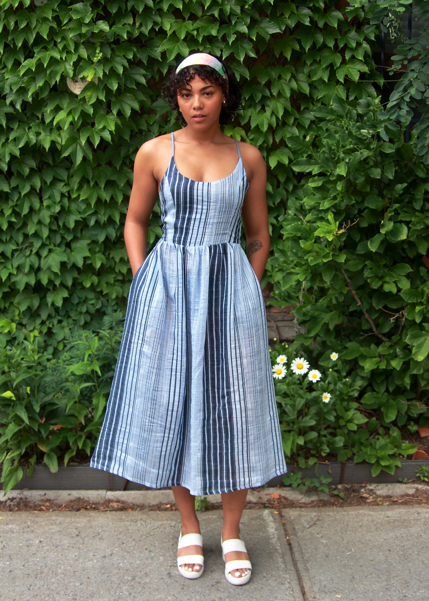 Studio Citizen Studio Citizen Maiden Dress in Blue Stripe