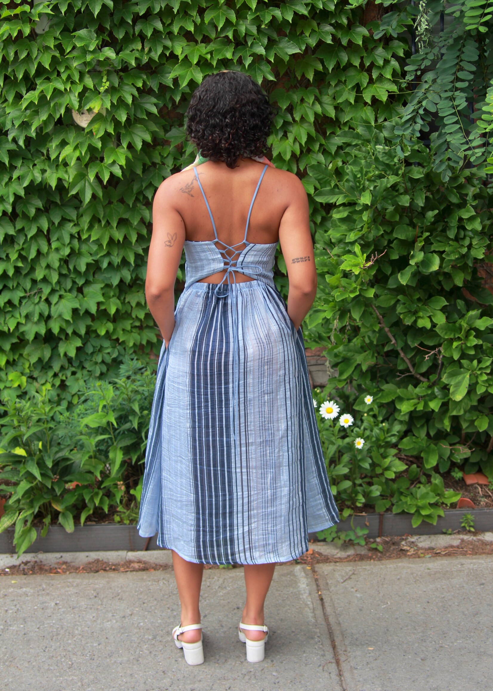 Studio Citizen Studio Citizen Maiden Dress in Blue Stripe