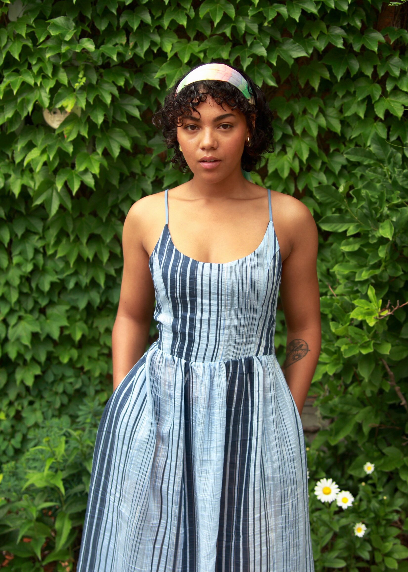 Studio Citizen Studio Citizen Maiden Dress in Blue Stripe