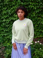 Studio Citizen "Coucou Mon Petit Chou" Sweater in Pastel Green