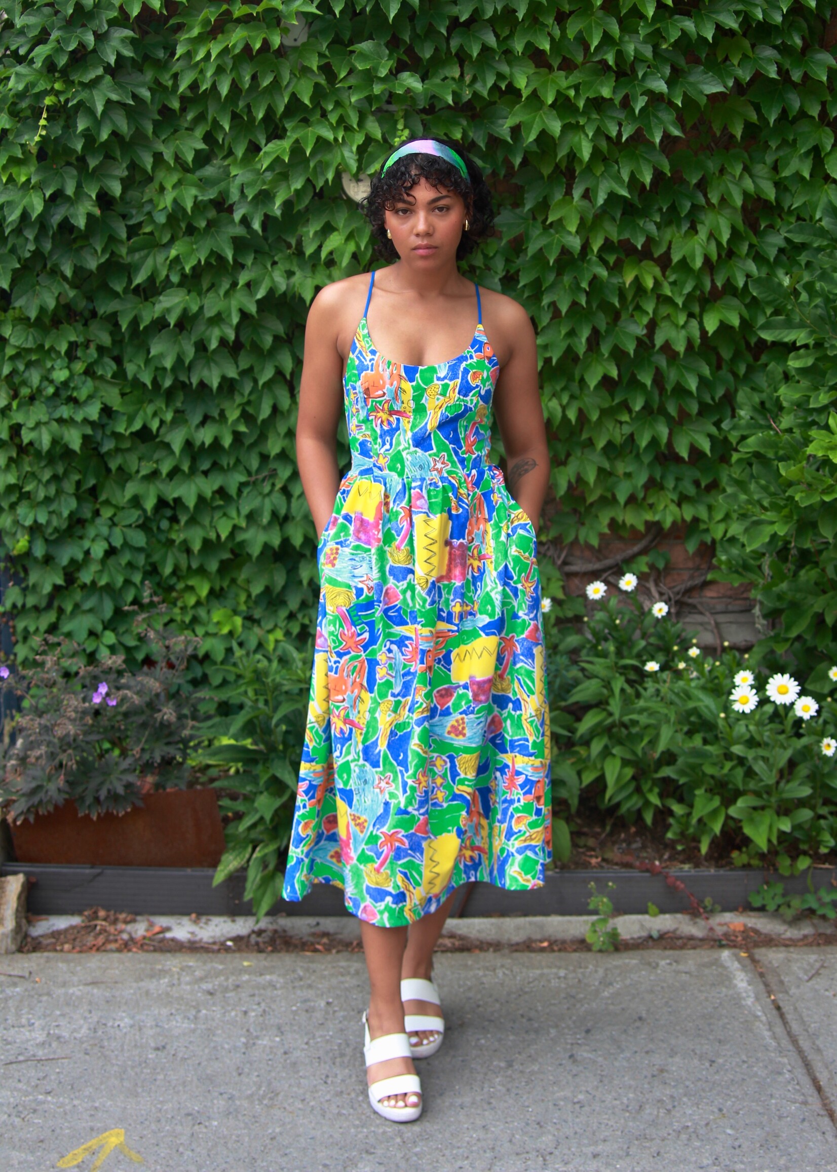 Studio Citizen Studio Citizen Maiden Dress in Naive Tropical Print