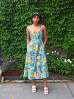 Studio Citizen Maiden Dress in Naive Tropical Print