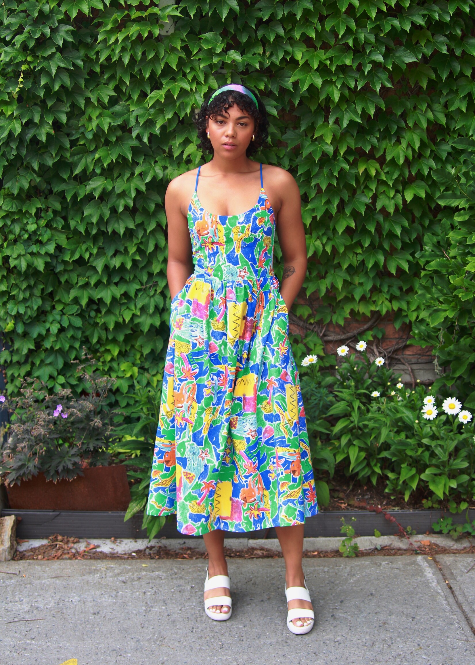 Studio Citizen Studio Citizen Maiden Dress in Naive Tropical Print