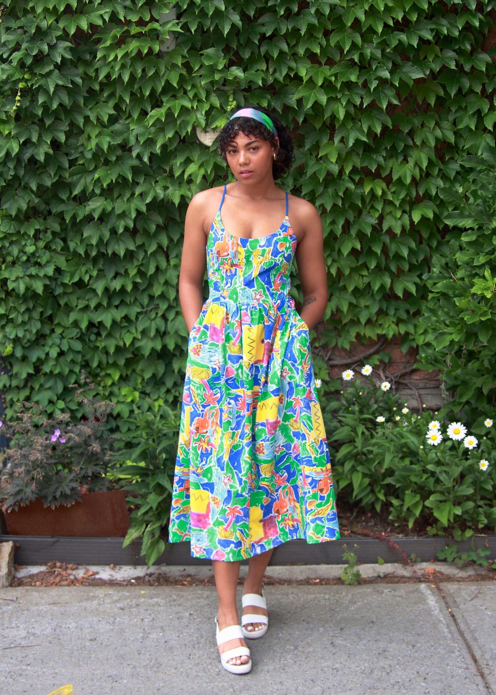 Studio Citizen Studio Citizen Maiden Dress in Naive Tropical Print
