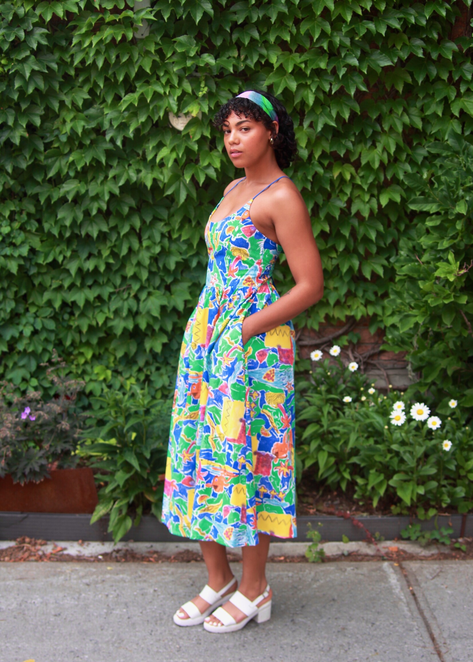 Studio Citizen Studio Citizen Maiden Dress in Naive Tropical Print