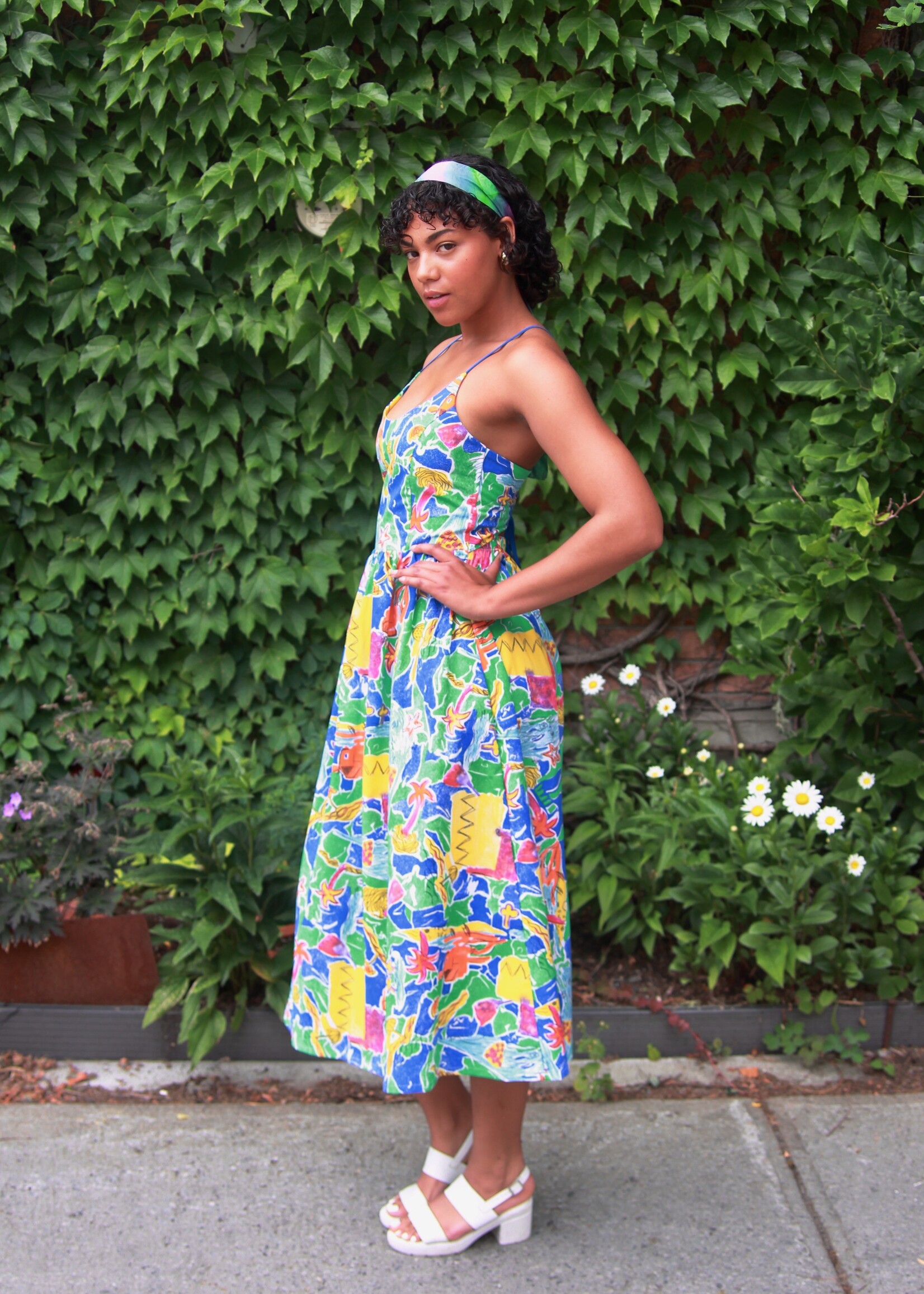 Studio Citizen Studio Citizen Maiden Dress in Naive Tropical Print