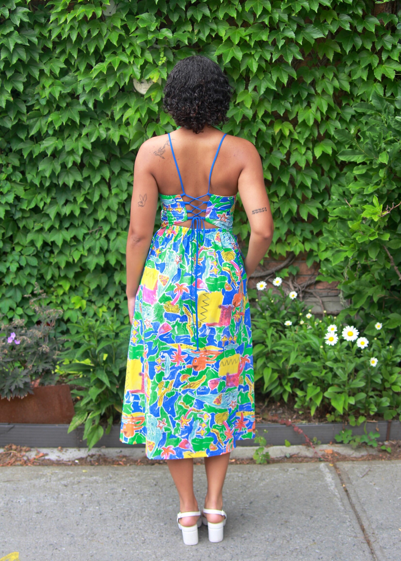 Studio Citizen Studio Citizen Maiden Dress in Naive Tropical Print