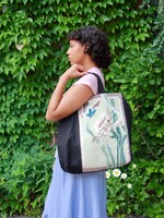 Studio Citizen Upcycled Cross-Stitch Tote Bag - Lily and Butterfly