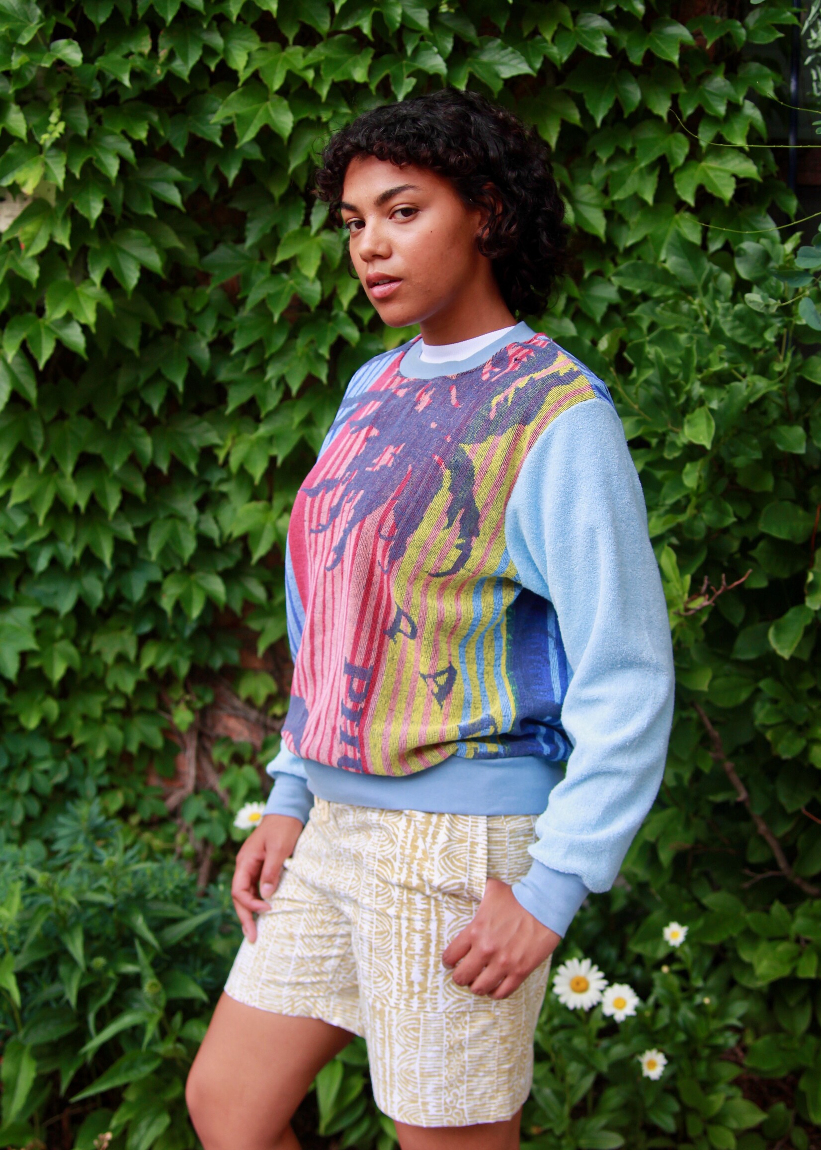 Studio Citizen Studio Citizen Upcycled Towel Sweater - Palm Tree