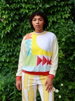 Studio Citizen Upcycled Towel Sweater - Geometric Pattern