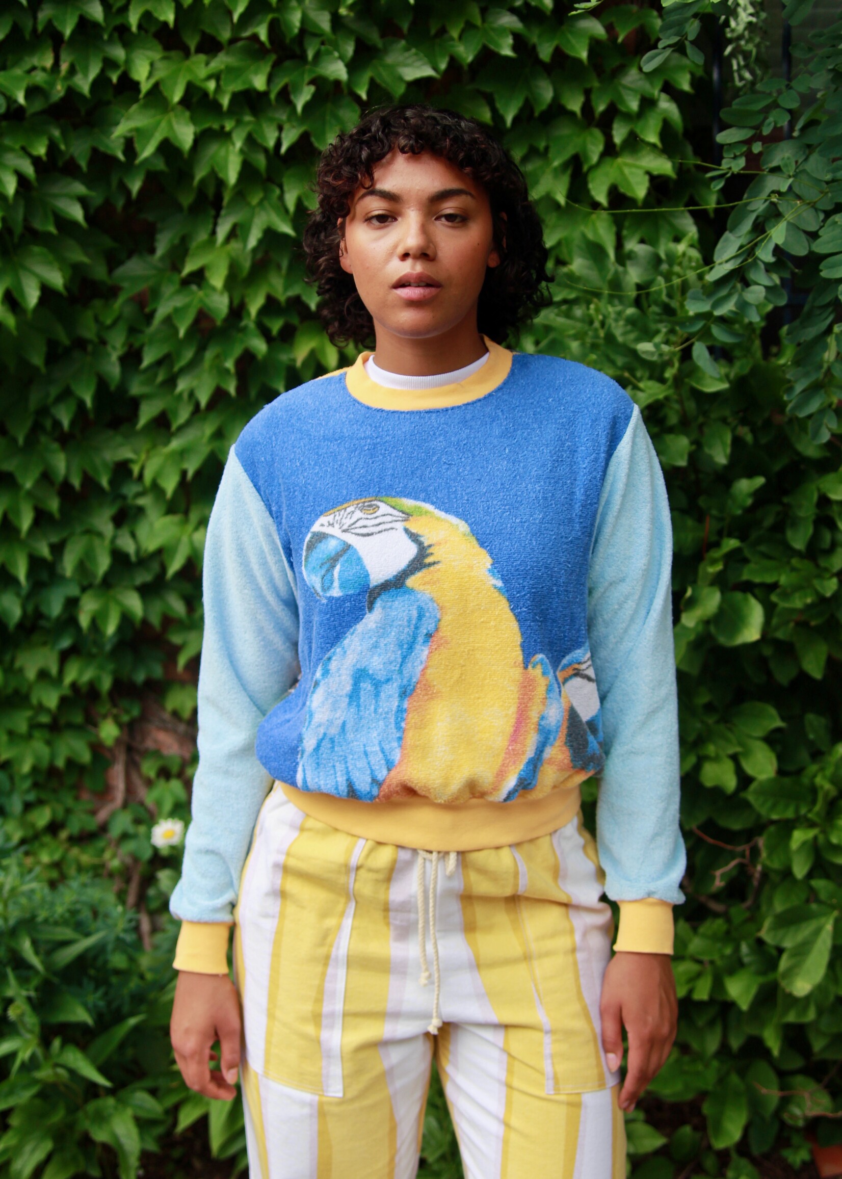 Studio Citizen Studio Citizen Upcycled Towel Sweater - Parrots