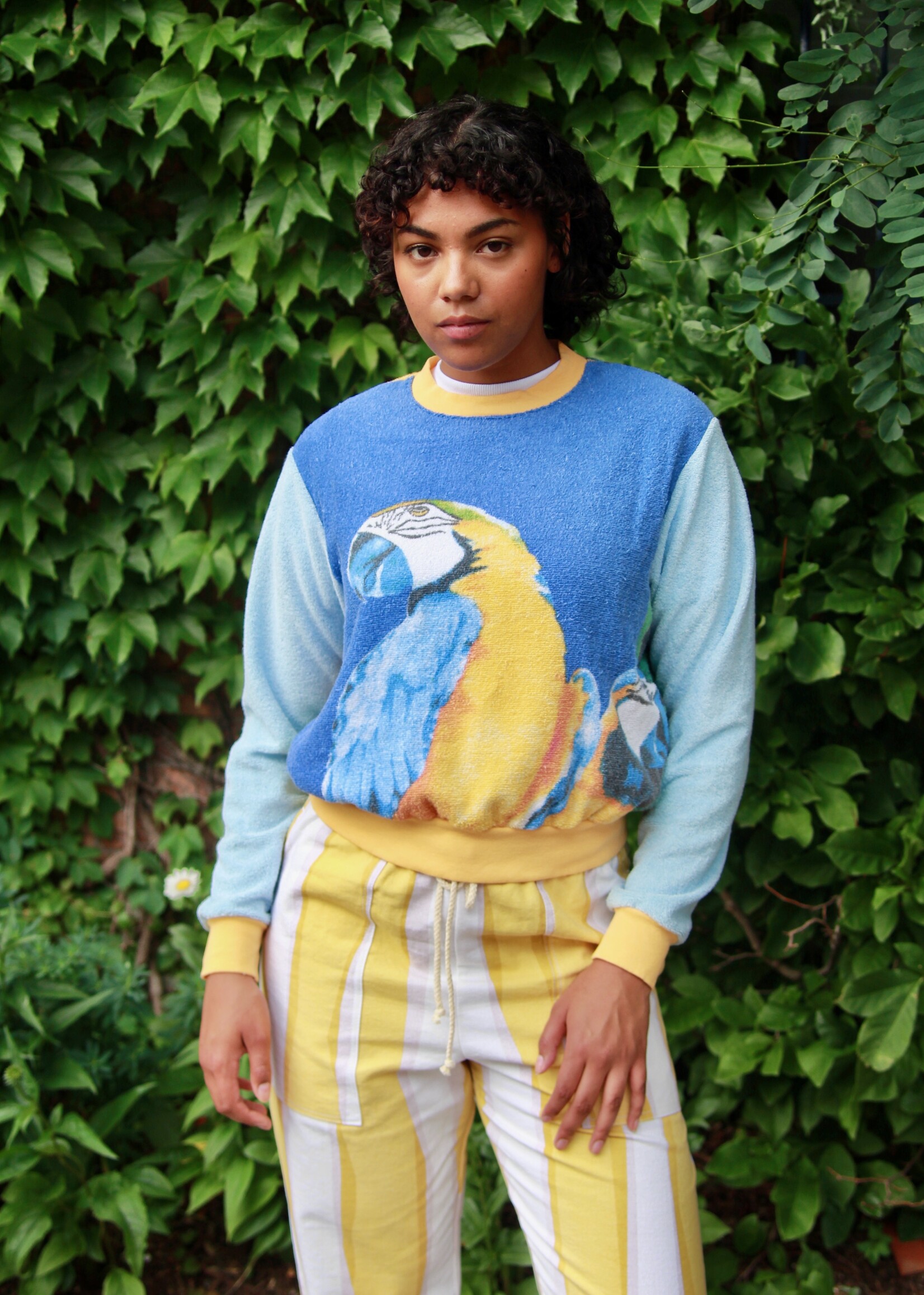 Studio Citizen Studio Citizen Upcycled Towel Sweater - Parrots