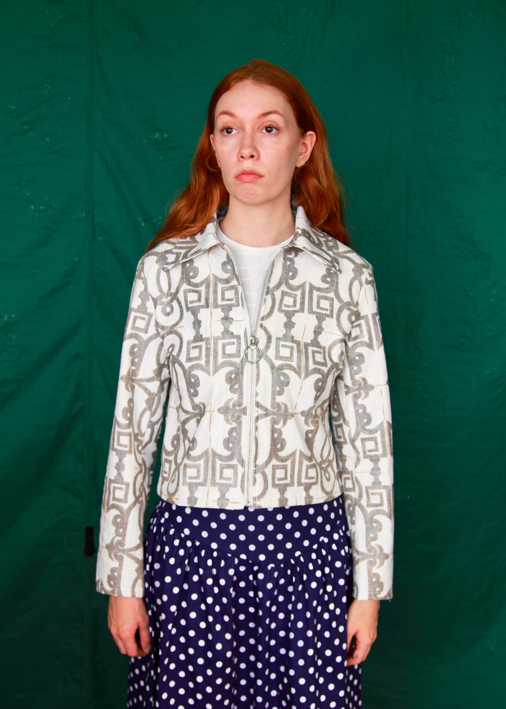 Studio Citizen Studio Citizen Zipper Jacket in Wrought Iron Fence