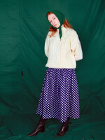 Studio Citizen Maiden Skirt - Navy Polka Dot