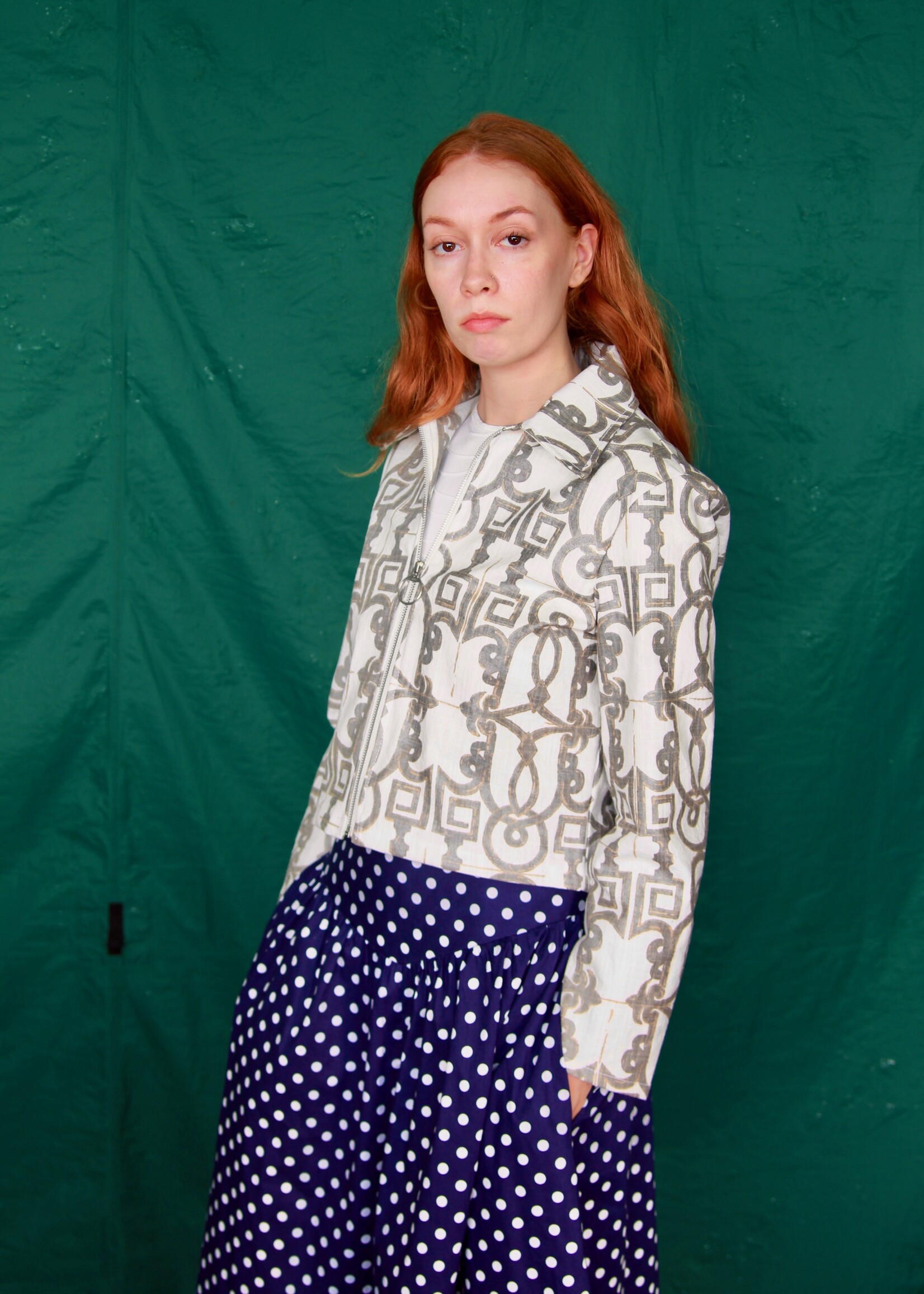 Studio Citizen Studio Citizen Maiden Skirt - Navy Polka Dot