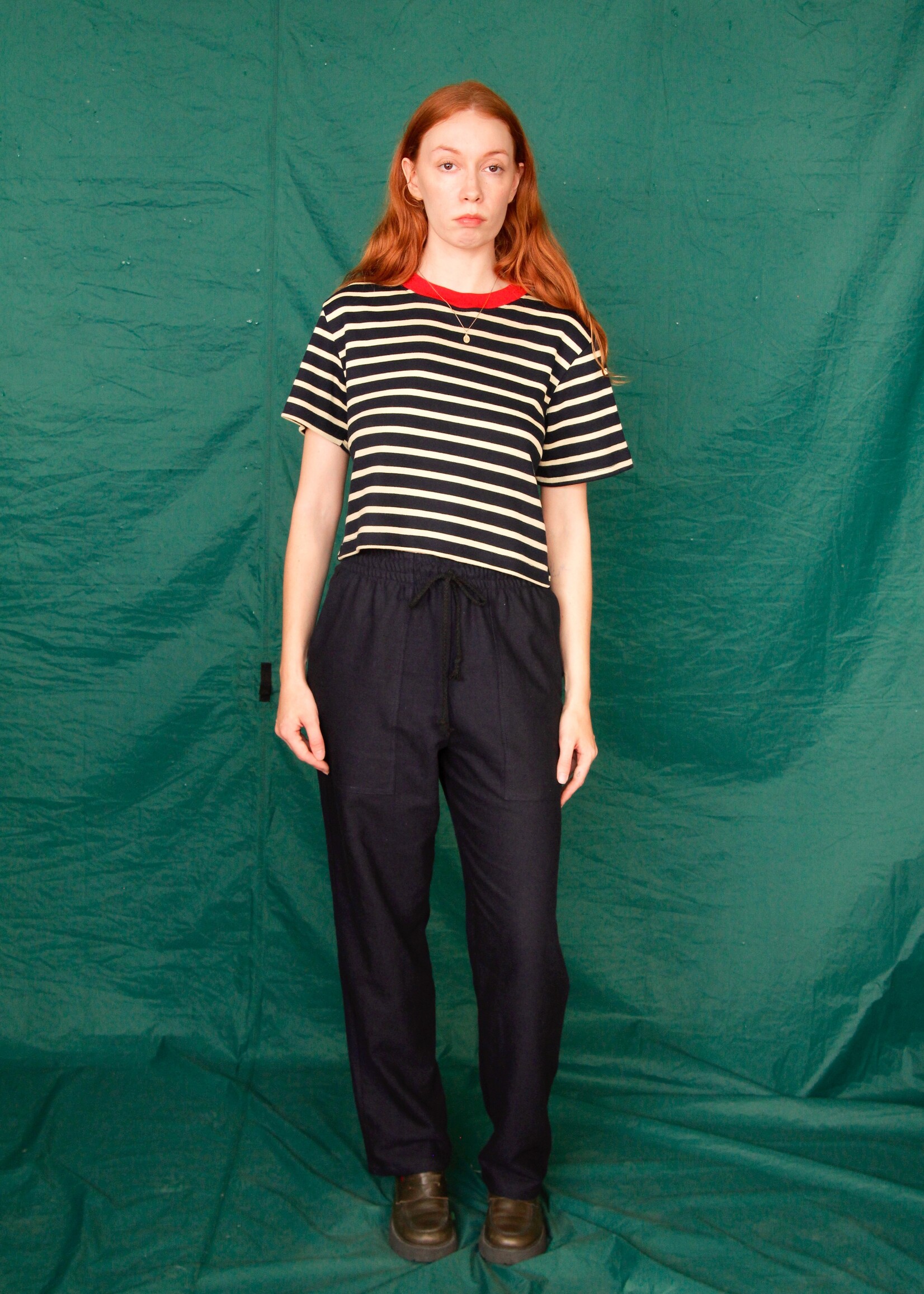 Studio Citizen Studio Citizen Dexter Pants in Navy Linen