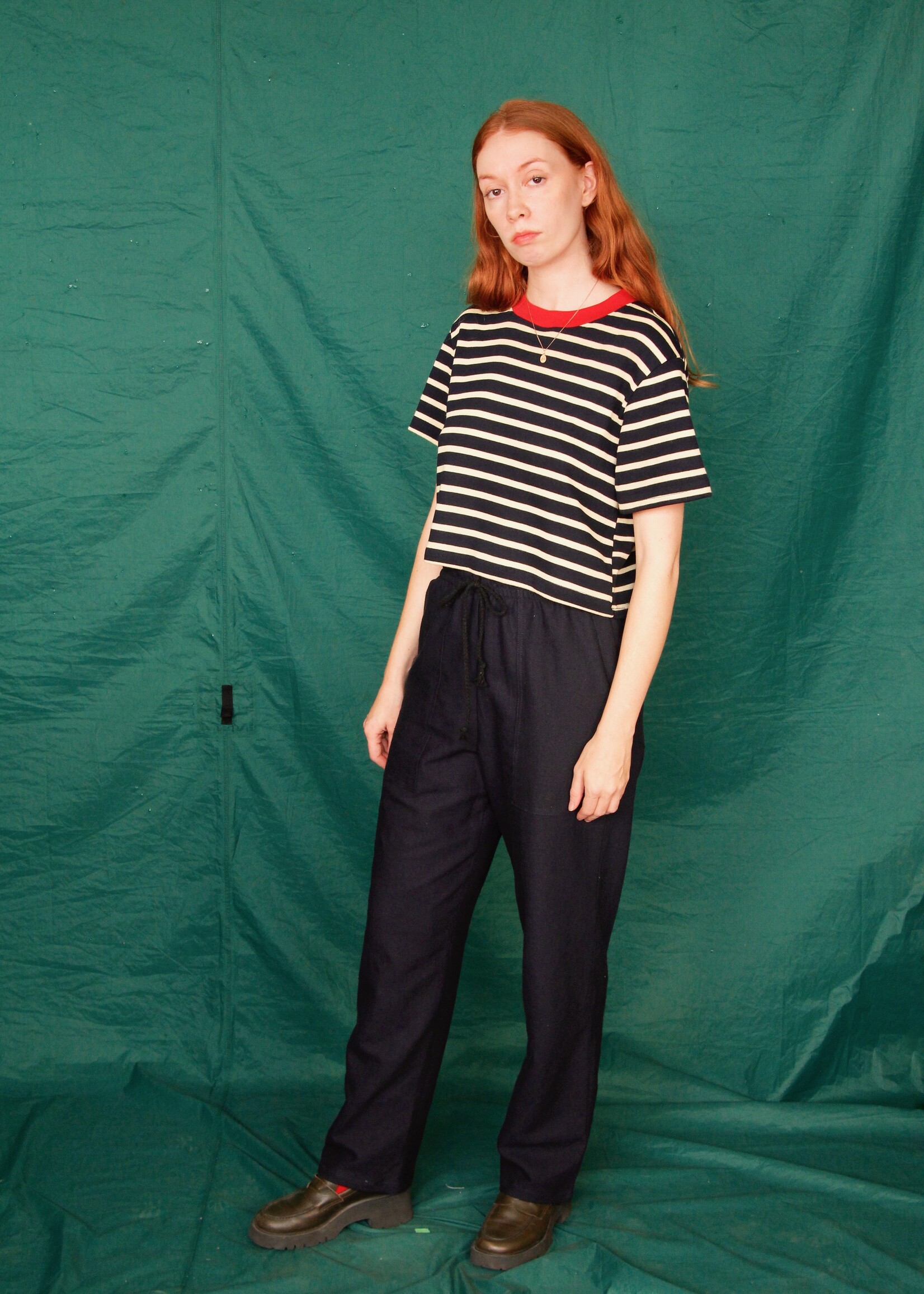 Studio Citizen Studio Citizen Dexter Pants in Navy Linen