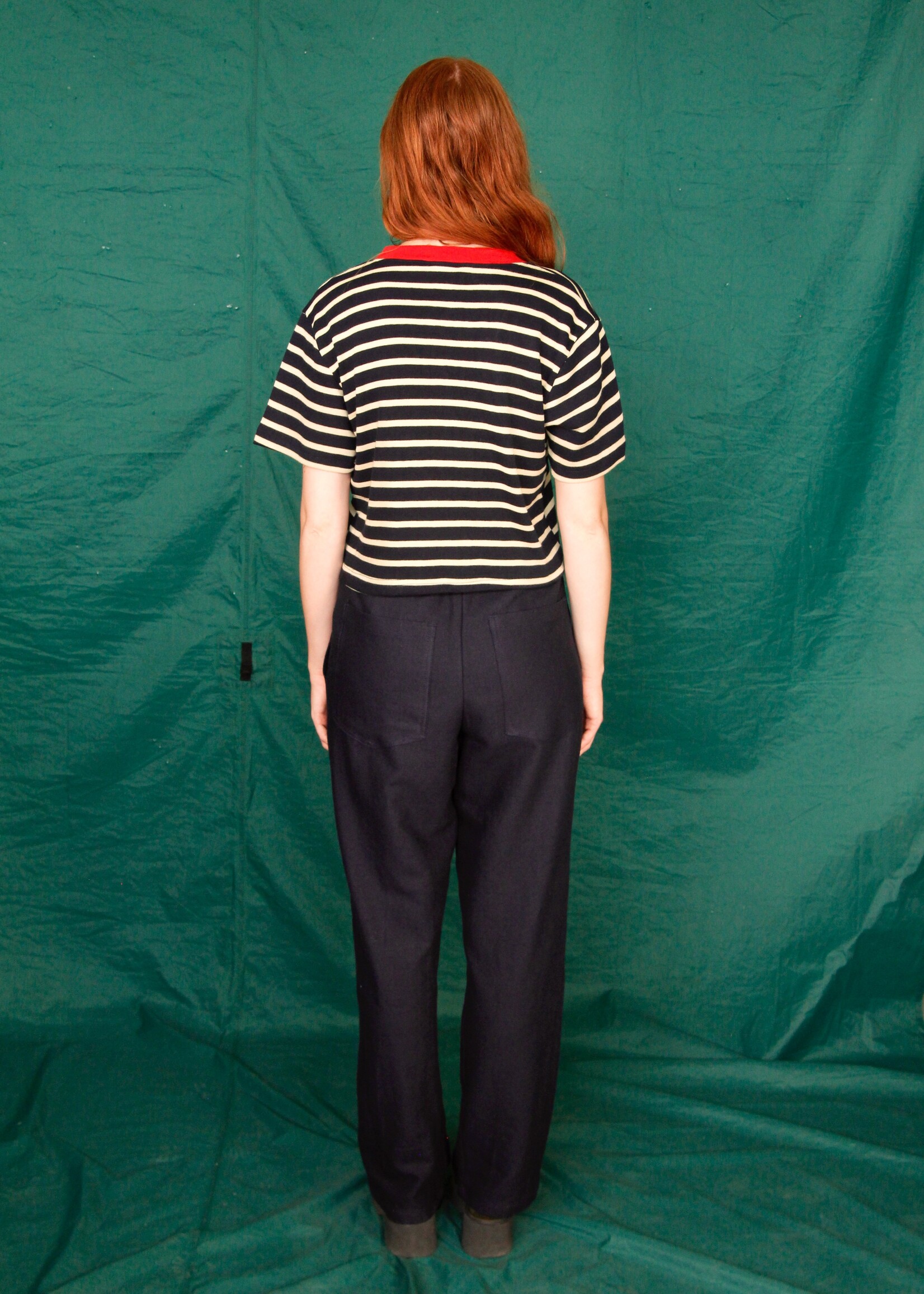 Studio Citizen Studio Citizen Dexter Pants in Navy Linen