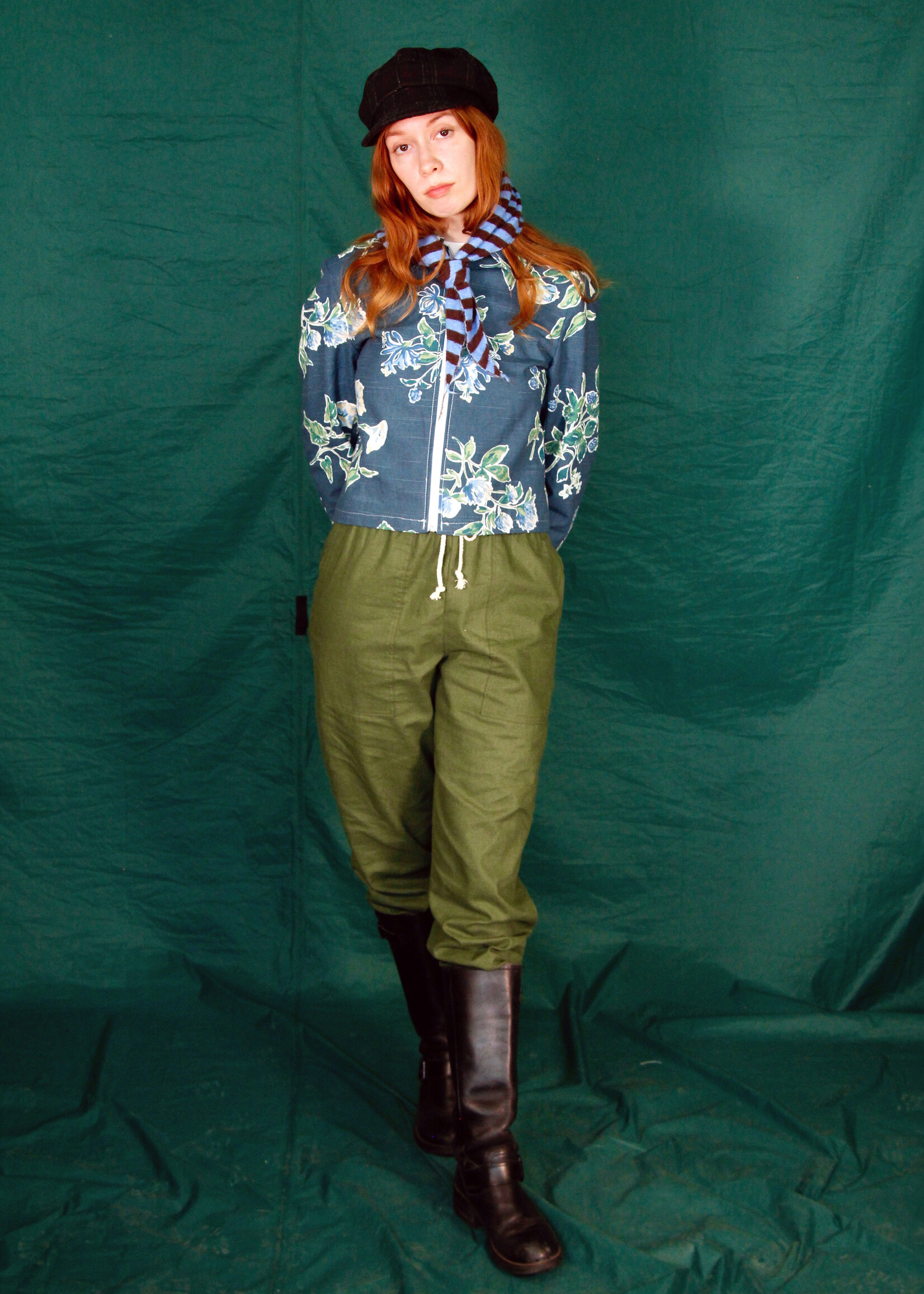 Studio Citizen Studio Citizen Dexter Pants in Moss Green Linen