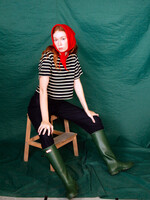 Studio Citizen Perfect Tee in Navy Stripe Knit